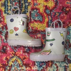 Tucker+Tate toddler gray rain boots used